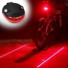 Велосипедный задний фонарь с лазером Robesbon мигалка с лазерной дорожкой Line красный