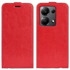 Чехол IETP для Xiaomi Redmi Note 13 Pro 4G флип вертикальный кожа PU красный