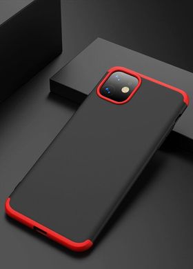 Чехол GKK 360 для Iphone 11 Бампер оригинальный без выреза Black-Red