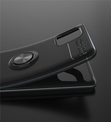 Чехол TPU Ring для Samsung Galaxy Note 10 Lite / N770 бампер противоударный с кольцом Black