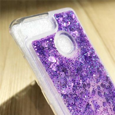 Чохол Glitter для Xiaomi Redmi 6 Бампер Рідкий блиск Фіолетовий