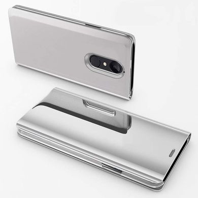 Чехол Mirror для Xiaomi Redmi Note 4 / Note 4 Pro (Mediatek) книжка зеркальный Clear View Silver