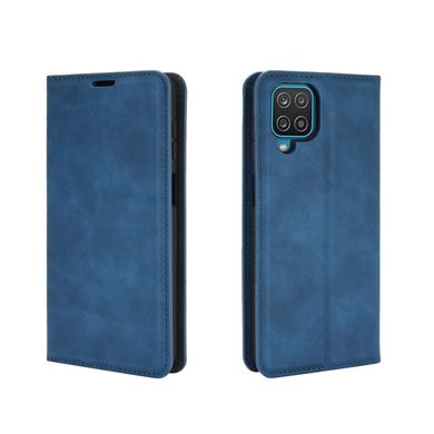 Чехол Taba Retro-Skin для Samsung Galaxy A12 2021 / A12 книжка кожа PU с визитницей синий