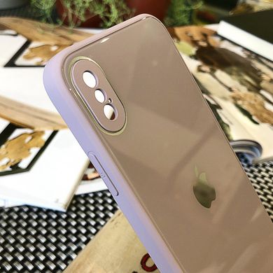 Чохол Color-Glass для Iphone XS Max бампер із захистом камер Lavender