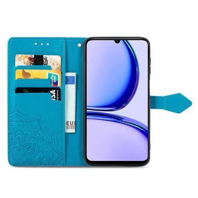 Чехол Vintage&nbsp;для Realme C51 книжка кожа PU с визитницей голубой