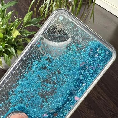 Чехол Glitter для Iphone 6 / 6s Бампер Жидкий блеск синий УЦЕНКА
