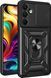 Чехол Hide Shield для Samsung Galaxy A26 5G / A266 бампер противоударный с подставкой кольцом Black