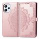 Чехол Vintage для Xiaomi Redmi 12 книжка кожа PU с визитницей розовый