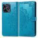 Чехол Vintage&nbsp;для Realme C51 книжка кожа PU с визитницей голубой