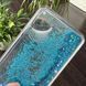 Чехол Glitter для Iphone 6 / 6s Бампер Жидкий блеск синий УЦЕНКА