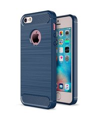 Чехол Carbon для Iphone 5 / 5s Бампер оригинальный Blue