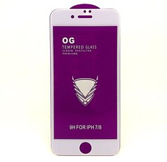 Защитное стекло OG 6D Full Glue для Iphone SE 2020 белое