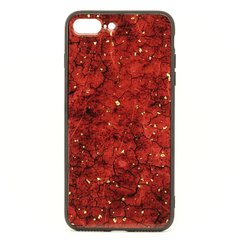 Чехол Epoxy для Iphone 7 Plus / 8 Plus бампер мраморный Red