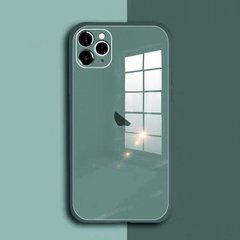 Чохол Color-Glass для Iphone 11 Pro бампер із захистом камер Green