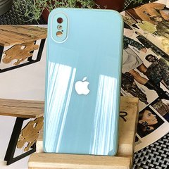 Чехол Color-Glass для Iphone XS Max бампер с защитой камер Turquoise