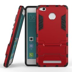 Чехол Iron для Xiaomi Redmi 3S / Redmi 3 Pro бронированный бампер Броня Red