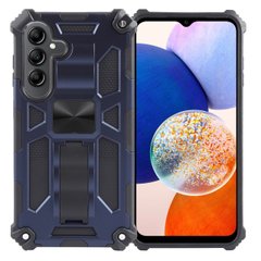 Чехол Shockproof Shield для Samsung Galaxy A15 / A155 бампер противоударный с подставкой Blue