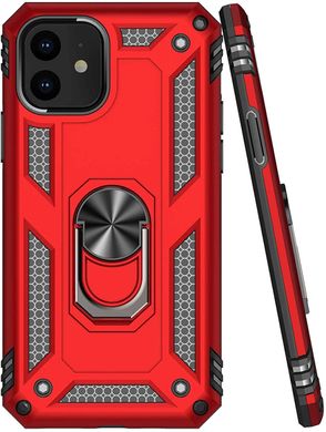 Чохол Shield для Iphone 11 бампер протиударний з кільцем Red