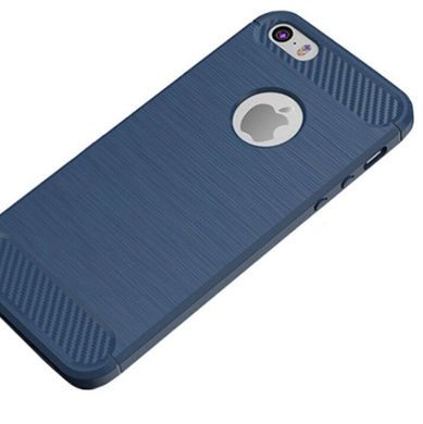 Чехол Carbon для Iphone 5 / 5s Бампер оригинальный Blue