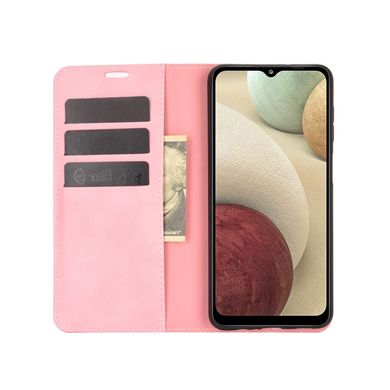 Чехол Taba Retro-Skin для Samsung Galaxy A12 2021 / A12 книжка кожа PU с визитницей розовый