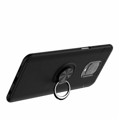 Чехол TPU Ringдля Xiaomi Redmi Note 9 Pro Max бампер с подставкой кольцом Black