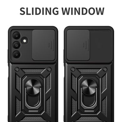 Чохол Hide Shield для Samsung Galaxy A15 / A155 бампер протиударний з підставкою Black