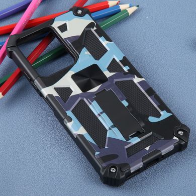 Чехол Military Shield для Xiaomi Redmi Note 12 5G бампер противоударный с подставкой Navy-Blue