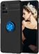 Чехол TPU Ring для Samsung Galaxy M51 / M515 бампер противоударный с кольцом Black-Blue
