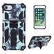 Чехол Military Shield для Iphone 6 Plus / Iphone 6s Plus бампер противоударный с подставкой Turquoise