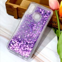 Чехол Glitter для Huawei P Smart Plus Бампер Жидкий блеск Фиолетовый