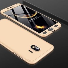 Чехол GKK 360 для Samsung J4 2018 / J400 / J400F оригинальный бампер Gold