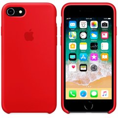Чехол Silicone Сase для Iphone 7 / Iphone 8 бампер накладка Red