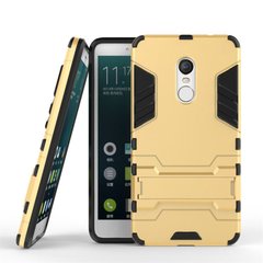 Чехол Iron для Xiaomi Redmi Note 4 бронированный Бампер Броня Gold