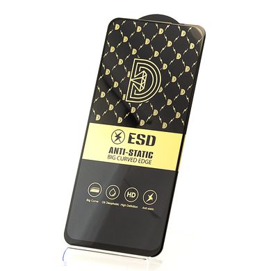 Захисне скло ESD 6D Full Glue для Motorola Moto G72 повноекранне чорне