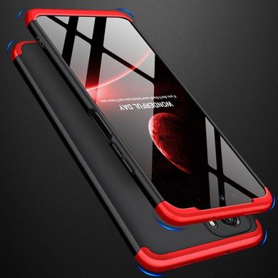 Чехол GKK 360 для Xiaomi Redmi Note 10 / Note 10S бампер противоударный Black-Red