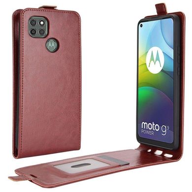 Чохол IETP для Motorola Moto G9 Power фліп вертикальний шкіра PU коричневий