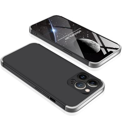 Чехол GKK 360 для Iphone 13 Pro Max Бампер противоударный Black-Silver