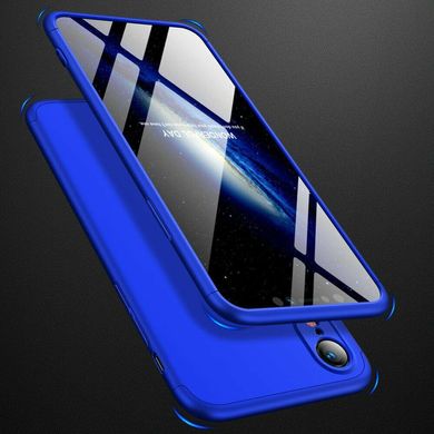 Чохол GKK 360 для Iphone XR Бампер оригінальний з вирізом Blue