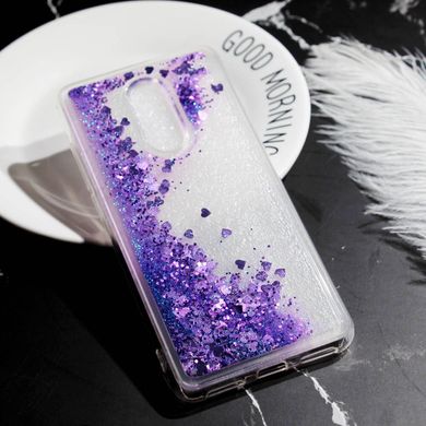 Чохол Glitter для Xiaomi Redmi 5 Plus (5.99 ") Бампер Рідкий блиск фіолетовий