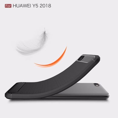 Чохол Carbon для Huawei Y5 2018 / Y5 Prime 2018 / DRA-L21 бампер чорний