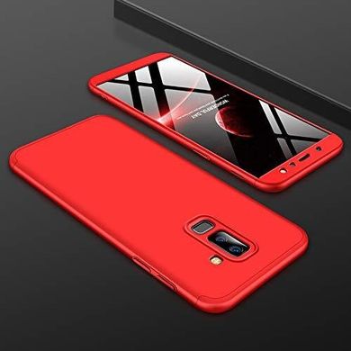Чехол GKK 360 для Samsung A6 Plus 2018 / A605 бампер Red