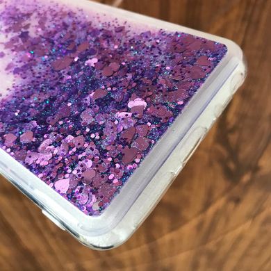 Чохол Glitter для Huawei P Smart Plus Бампер Рідкий блиск Фіолетовий
