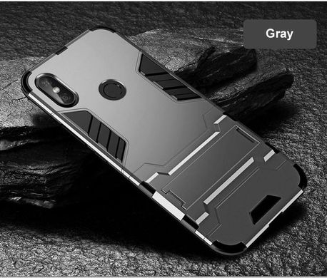 Чохол Iron для Xiaomi Redmi S2 броньований бампер Броня Gray
