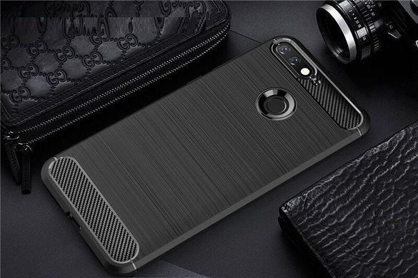 Чехол Carbon для Huawei Y6 Prime 2018 5.7" бампер черный