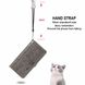 Чехол Embossed Cat and Dog для IPhone XS книжка с визитницей кожа PU серый