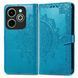 Чехол Vintage для Infinix Hot 40i / X6528 книжка кожа PU с визитницей голубой
