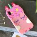 Чехол 3D Toy для Iphone X бампер резиновый Единорог Rose