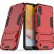 Чехол Iron для Samsung Galaxy A01 2020 / A015F противоударный бампер с подставкой Red