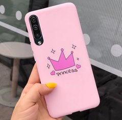 Чехол Style для Samsung Galaxy A50 2019 / A505F силиконовый бампер Розовый Princess
