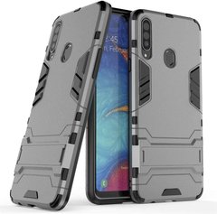 Чехол Iron для Samsung Galaxy A20s / A207F Бампер противоударный Gray